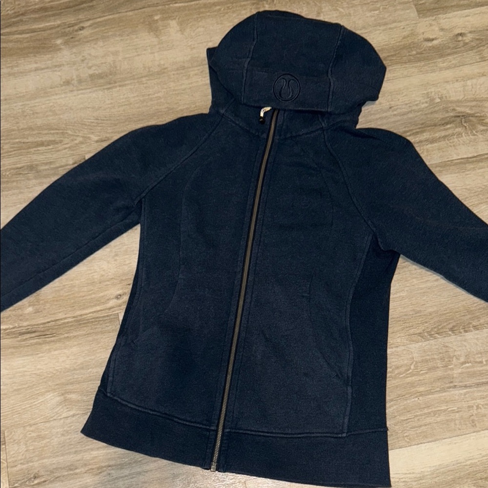Lululemon Navy Scuba Zip-Up Hoodie